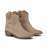 Sadie | Gepolstert Runde Spitze Cowboy-Stiefeletten – Braun
