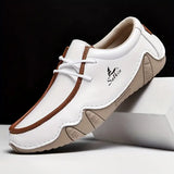 Bastos - Handgefertigte Leder Loafer – Weiß