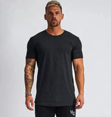 Steffen™ - Einfarbiges T-Shirt mit bequemer Passform – Schwarz
