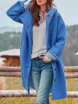 Kalani | Bequemer Mantel – Blau