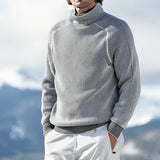 Pierre - sweatshirt mit rollkragen – Grau