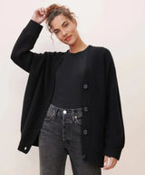 Lena | Bequeme Strickjacke für kühle Herbsttage – Schwarz