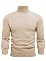 Lysander - herren vielseitiger rollkragenpullover – Beige