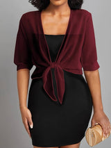 Skyla - Elegante Bluse mit offener Vorderseite für Damen – Sonnenscheingelb