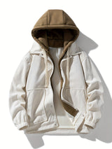 Jacques – Langärmelige Jacke Mit Fronttasche – Weiß