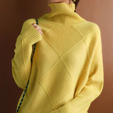 Marcelle | Chunky Rollkragenpullover – Gelb