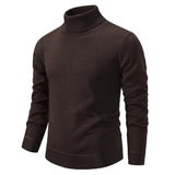 Jaxson - Rollkragenpullover aus Samt in schmaler Passform – Braun