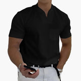 Herrenpoloshirt Moderne Stil Elegant für Entspannte oder Stilvolle Erscheinung – Schwarz