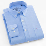 Albert | Klassisches gestreiftes Hemd – Blau