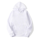 Damen Kapuzenpullover mit Kängurutasche | Lange Ärmel – Weiß