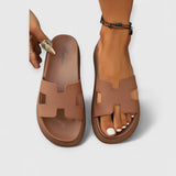 ELLE | ELEGANTE SANDALEN – Braun