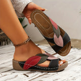 Solveig™ – Schlupfsandalen – Schwarz
