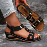 Avellan - Sandalen mit offener Zehenpartie – Schwarz