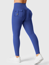 Zerovix | Atmungsaktive Leggings für Damen Sommer Fit – Königsblau
