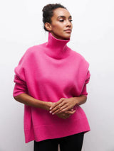 Lässiger Strickpullover -OLIVIA – Rosa