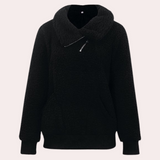 Cleo - lässiger pullover für frauen – Schwarz