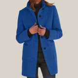 SOPHIA – Der zeitlose Wintermantel für Damen – Marineblau
