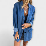Eloria – Lässige Denimjacke – Blau