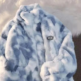 Joan - Bunte Fleecejacke für Sie – Blau