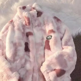 Joan - Bunte Fleecejacke für Sie – Rosa