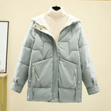 Warme jacke mit kapuze - Laurena – Blau