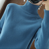 AGATHA | WARMER WOLLPULLOVER – Blau