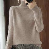 AGATHA | WARMER WOLLPULLOVER – Hellbraun