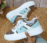 Jasmine - Damen Sneaker – Leo-Türkis