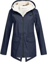 AMELIA - Outdoor-Regenmantel für Damen – Dunkelblau