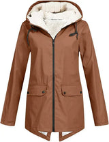AMELIA - Outdoor-Regenmantel für Damen – Braun