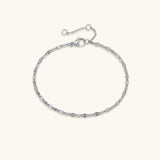 Amara Lace Kettenarmband – Silber