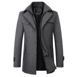 Wasserdichte business-winterjacke - andrew – Grau