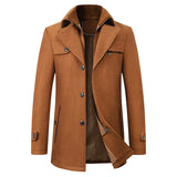 Wasserdichte business-winterjacke - andrew – Braun