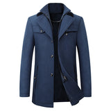 Wasserdichte business-winterjacke - andrew – Marineblauw