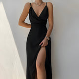 Sunhild | Elegantes Kleid für Frauen – Schwarz