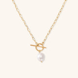 Aphrodite Süßwasserperlenkette – Gelbgold