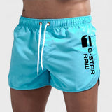 John | Männer Sommer Short – Blau