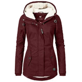 Laura - Winterjacke Damen – Rot
