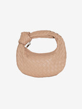 Sienna | Mini Braided Handle Tasche Aus Premium Veganem Leder, 28x15cm – Beige