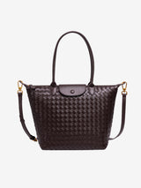Isabelle | Geräumige Braided Tote Aus Premium Veganleder Mit Abnehmbarem Tragegurt – Braun