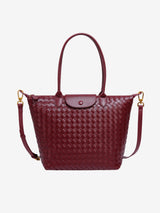 Isabelle | Geräumige Braided Tote Aus Premium Veganleder Mit Abnehmbarem Tragegurt – Rot