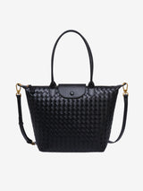 Isabelle | Geräumige Braided Tote Aus Premium Veganleder Mit Abnehmbarem Tragegurt – Schwarz
