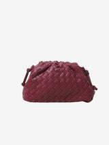 Heleina | Modische Veganleder Crossbody Tasche Mit Geflochtenem Design, Leicht Und Stilvoll – Claret
