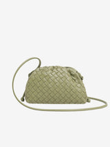 Heleina | Modische Veganleder Crossbody Tasche Mit Geflochtenem Design, Leicht Und Stilvoll – Graun