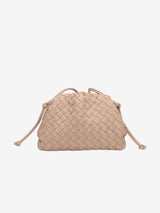 Heleina | Modische Veganleder Crossbody Tasche Mit Geflochtenem Design, Leicht Und Stilvoll – Beige