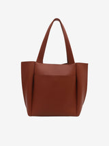 Clara Strukturierte Schultertasche Aus Premium Pflanzenleder, Modern & Alltagstauglich – Braun