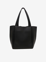 Clara Strukturierte Schultertasche Aus Premium Pflanzenleder, Modern & Alltagstauglich – Schwarz