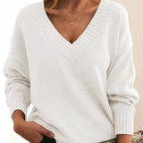 Eleganter Kaschmir-Pullover - Autunno – Weiß