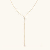 Beatrice Perlenkette mit Quasten – Gelbgold