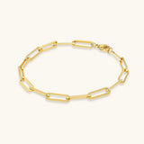 Eloise Gold Büroklammer-Armband – Gelbgold